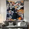 Bleach Wall Tapestry Aesthetic Wall Hanging Printed Fabric Blanket Decorative Tapestries for Bedroom Living Room Home Decor