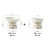 Ceramic Cat Bowl Anti Black Chin Non Spill Water Dish Pet Food Feeder for Cats and Dogs