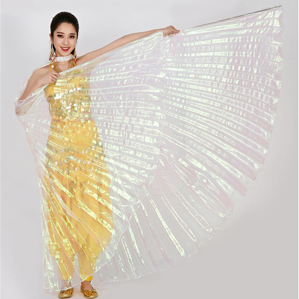 Belly Dance Wing with Telescopic Stick Adult Costumes for Performances Halloween Carnival Parties Shows Accessories