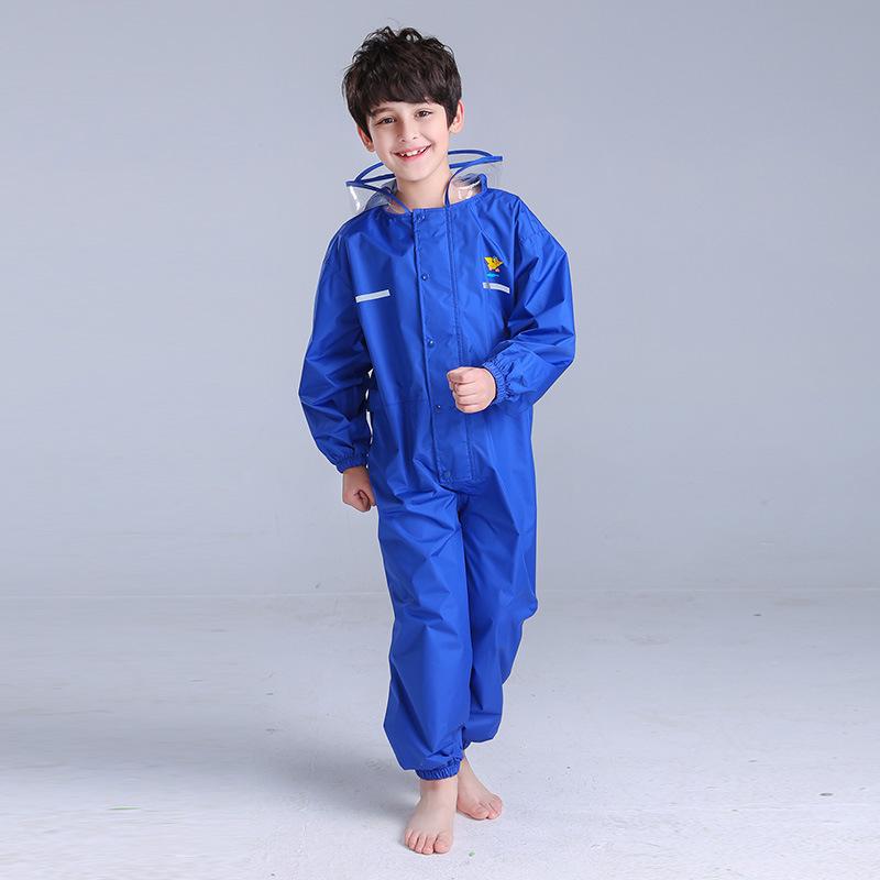

Children s Thick Cartoon Raincoat & Pants Set XL