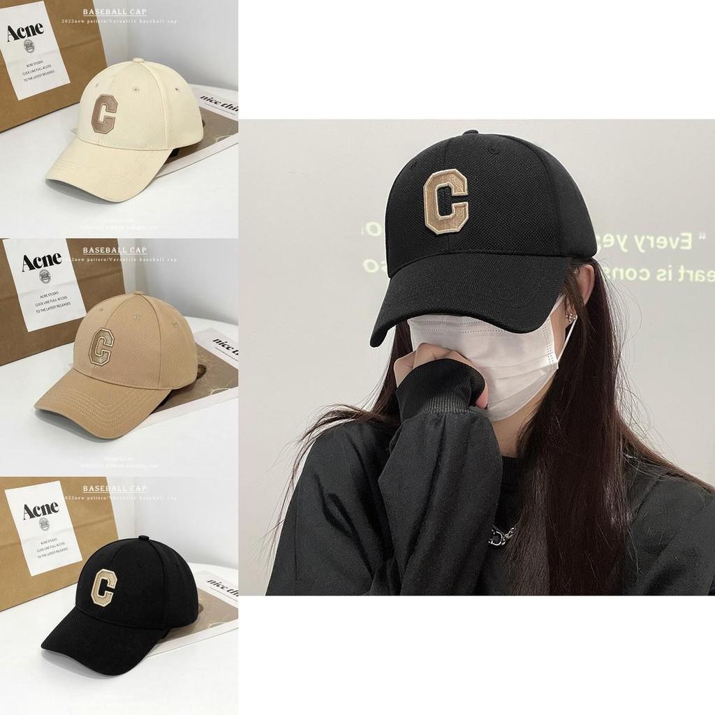 Trendy Black Letter Embroidered Baseball Cap Adjustable Cotton Summer Hat