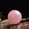 Delicate 4cm Rose Quartzs Crystal Sphere Small Crystal Ball for Bedroom Office Desktop Decors To Promote Tranquilities