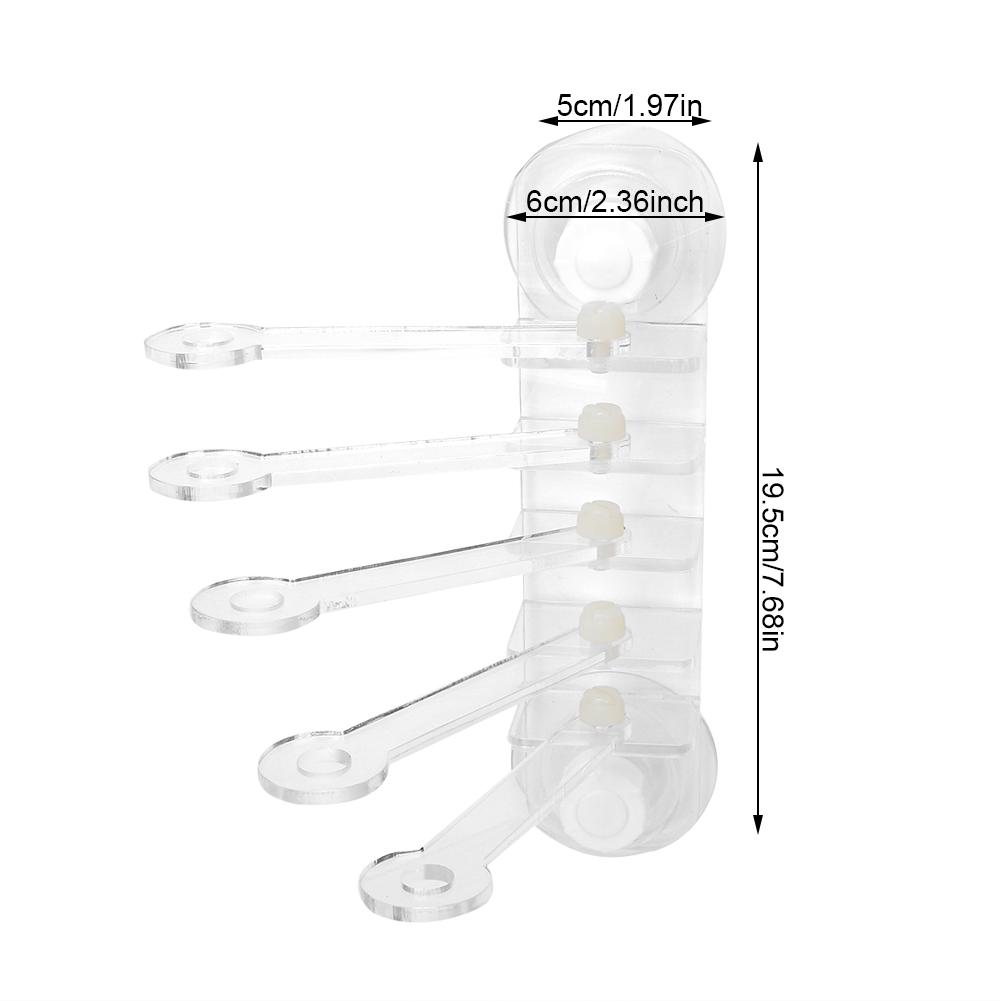 Acrylic Transparent Aquarium Five Claw Life Tree Shape Coral SPS Button 5 Hole Frag Rack Base Fish   Accessories
