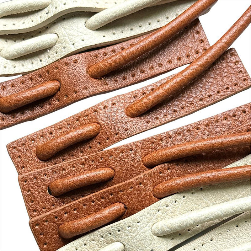 Creative Leather Handbag Strap with Wristlet Handle DIY Knitting Crochet Round Rope Bag Base Vintage Handbag Accessories