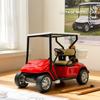1:38 Alloy Vintage Diecast Golf Cart Buggy Shuttle Model Classic Pull Back Car Model Miniature Vehicle Replica Collection