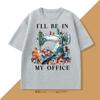 Sewing Sewing Machine T Shirt Tee Unisex WOMEN Ill Be In My Office Sewing Tshirt Cotton Short Sleeve Round Neck Fashionable Tops