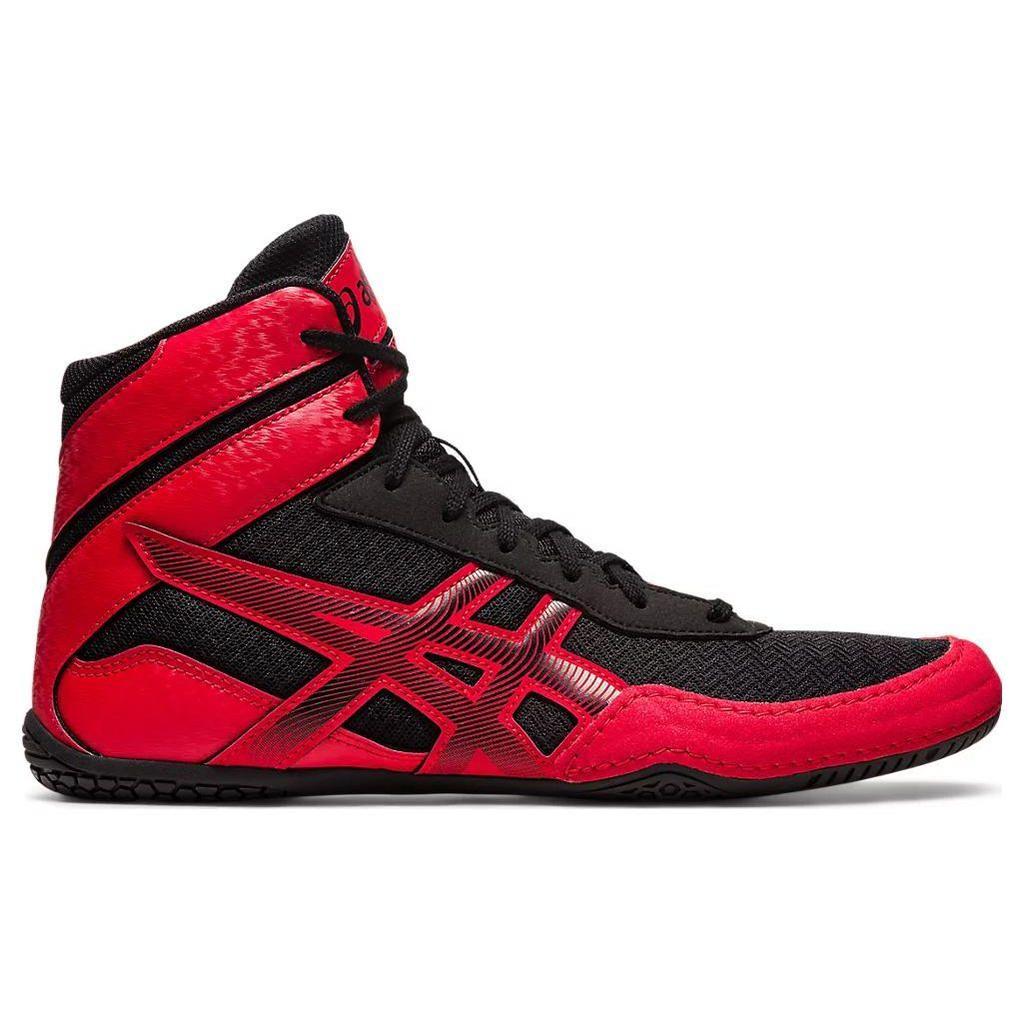ASICS MATCONTROL 3 Black Classic Red Low-Top Flexible Wrestling Sneakers 1081A053-002