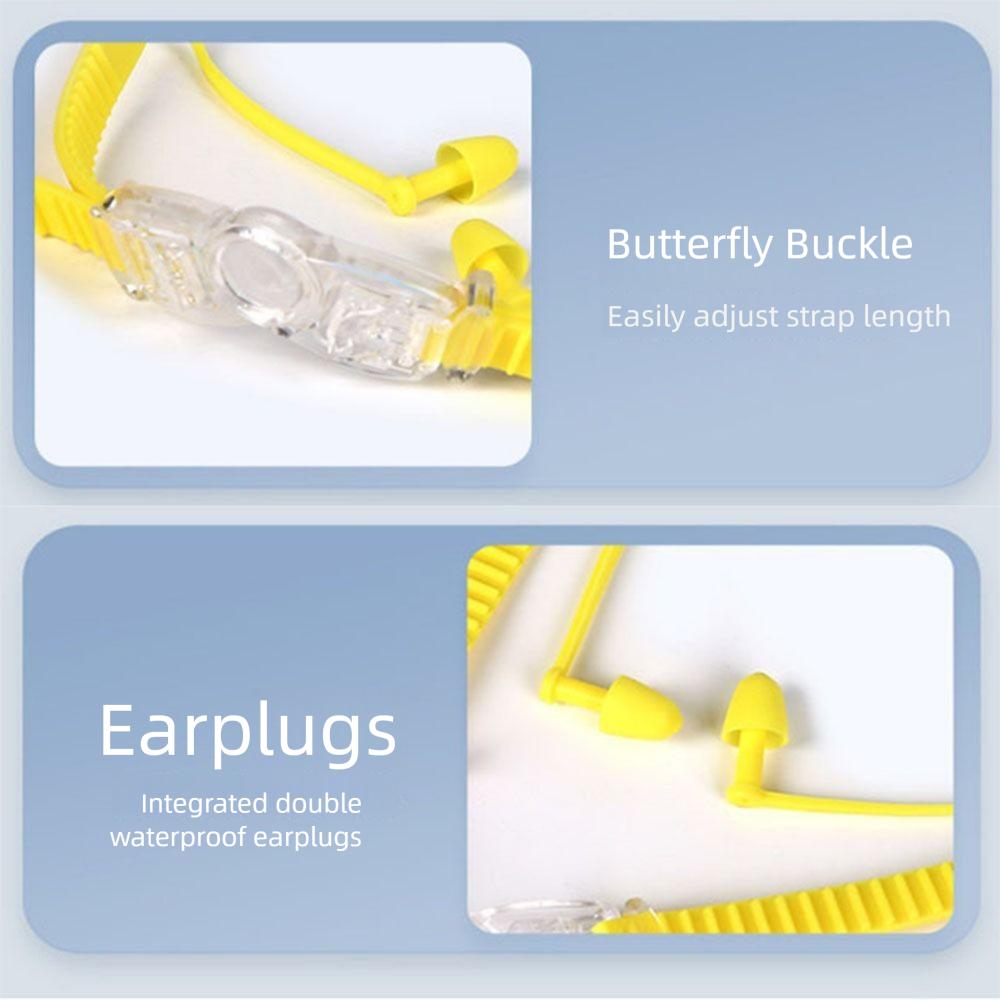 Waterproof Children Swim Glasses Soft Silicone Swimming Eyewear for Kids Learning Swimming