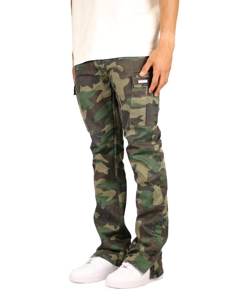 Haipeodenim Camo Flare Cargo Pants