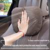 Super Soft Mercedes S Maybach-Style Suede Velvet Headrest Pillow Pair for Summer Neck Protection