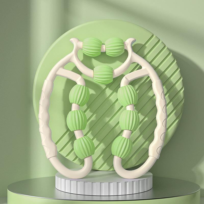 9-Wheel Leg Massager: Soothing Calf Roller for Muscle Relaxation and Beauty