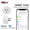 Wifi +BLE Smart Plug USA Socket Wireless Switch Smart Home App Scene Linkage Support Alexa Google Home Voice Assitant Control