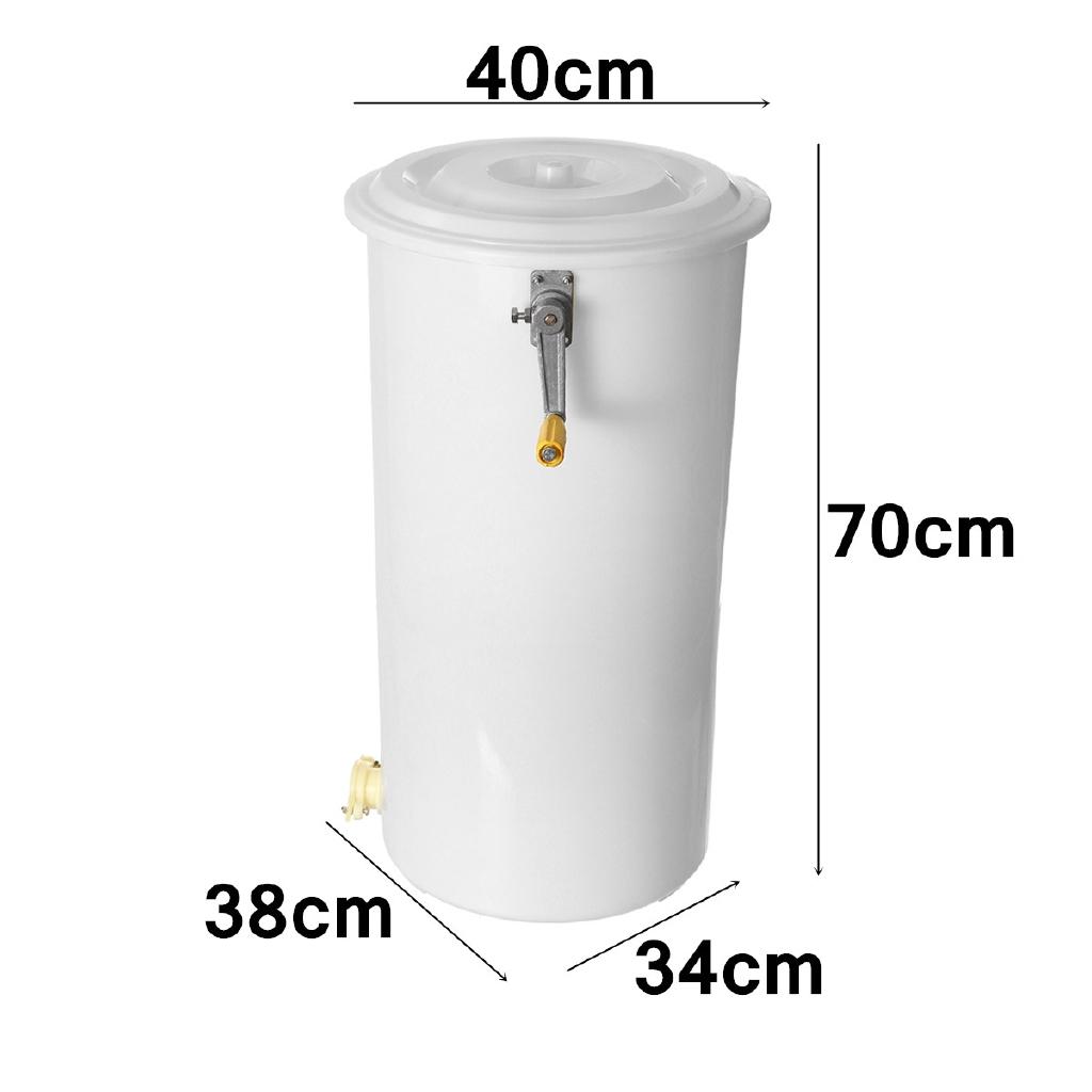 Food Grade Plastic Honey Extractor Two Frame Tangential Manual Crank Spinner Beekeeping Food Grade Plastic Easy Pour Gate Easy To Clean Plastic New