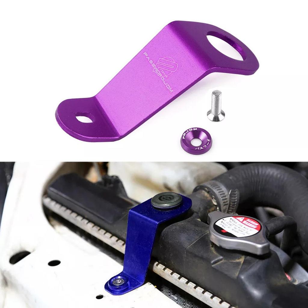 Alloy Aluminum Car Radiator Stay Bracket Fit Mounting For Water Tank Radiator Support Button For Civic 1992-1995 EG 002