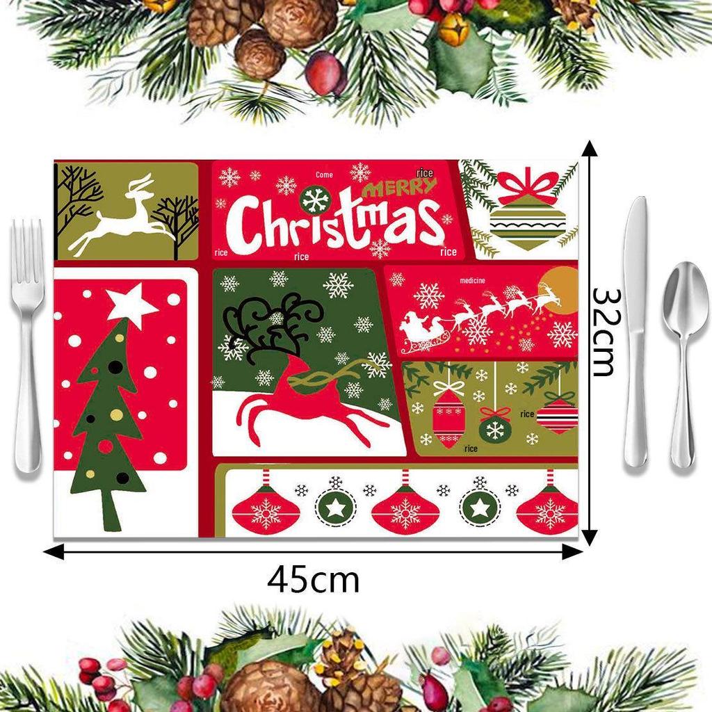 Bestselling Christmas Table Mat: Versatile Heat-Resistant Decorative Placemat