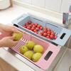 Verstelbare Afdruiprek Spoelbak Afdruipmand Groente Fruit Wassen Plastic Droogrek Keukenaccessoires Opberg Organizer Gereedschap