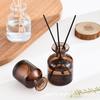 50-ml-Glas-Aromadiffusor mit breiter Öffnung & kreative Blumenvase aus Rattan, leere Duftflasche