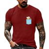 Herren Vintage Stil Grafikdruck Kurzarm T-Shirt Lockerer Schnitt Lässig Sommer Tägliches Oberteil für Outdoor-Aktivitäten und Freizeit