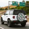 Plant Print Element Pattern Auto Parts Spare Tire Cover Weatherproof Tire Cover