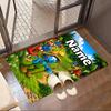 Custom Name Personalized Blue Smurfs Print Carpet, Versatile Home Decor Rug, for Playroom, Apartment, Balcony, Entryway, Hallway Gift