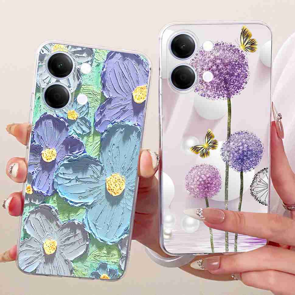 For vivo Y05 4G 6.74" Case Simple Cute Cartoon Cat Rabbit Silicone TPU Back Cover For Vivo y05 VIVO Y 05 4G Phone Cases Bumper