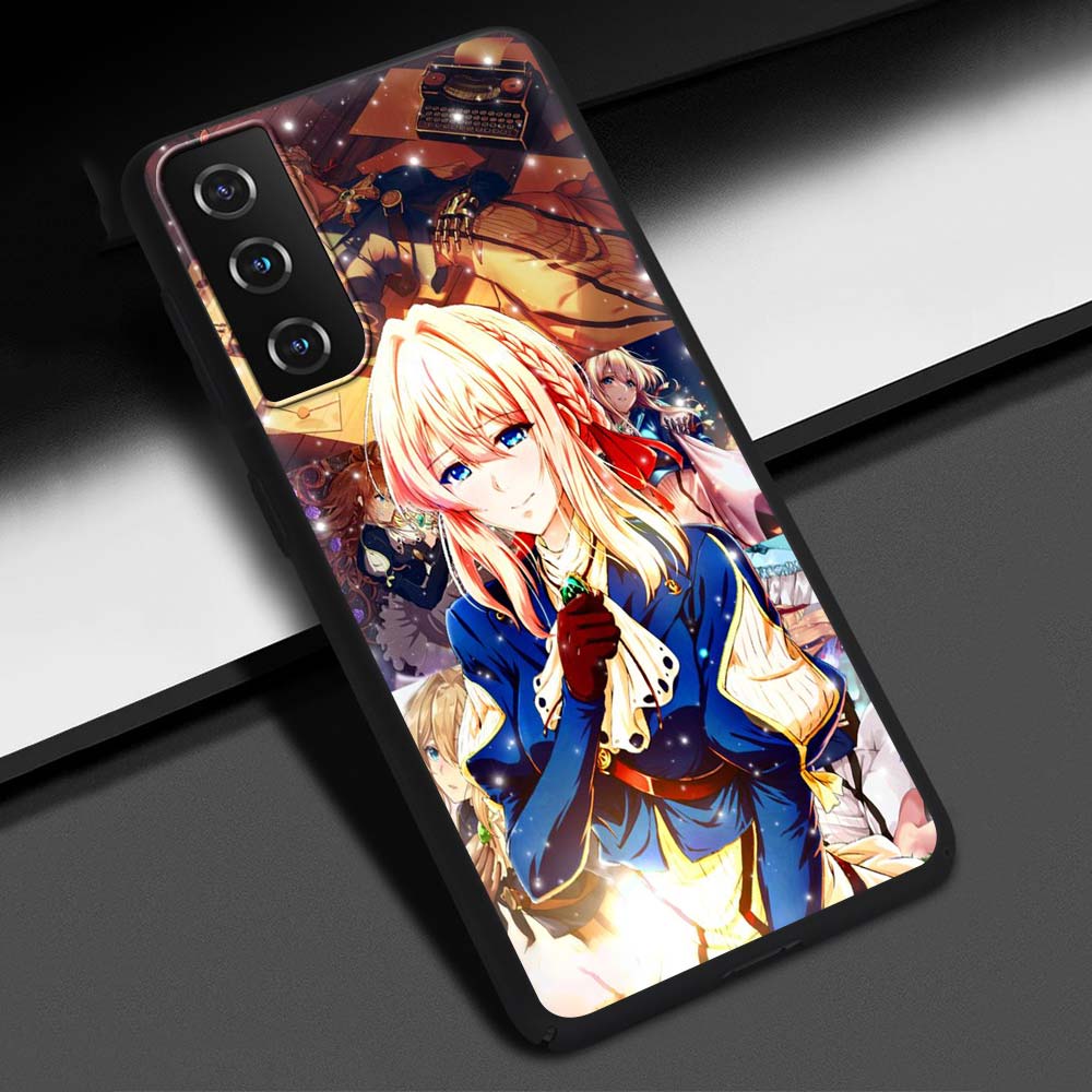 Violet Evergarden Anime-Telefonhülle für Samsung Galaxy S20 FE S21 Ultra S20 S10 S9 Plus S10E S8 Silikon-Schutzhülle mit weicher Rückseite