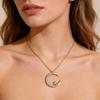 Gorgeous Celestial Zircon Necklace, Premium Moon Star Charm Pendant, Luxury Versatile Fashion Jewelry for Women Gifts