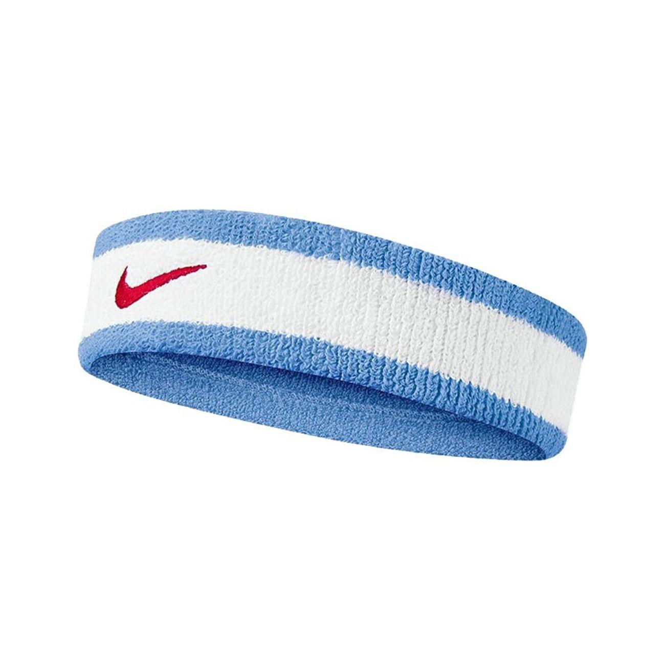 Nike Swoosh Headband Basketball Men accessories Blue White N0001544153OS Basic Packaging-Box Not Included,Blue White