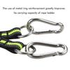 3 Step Boat Rope Ladder Nylon Webbing Boarding Ladder Portable Fishing Rope Ladder for Inflatable