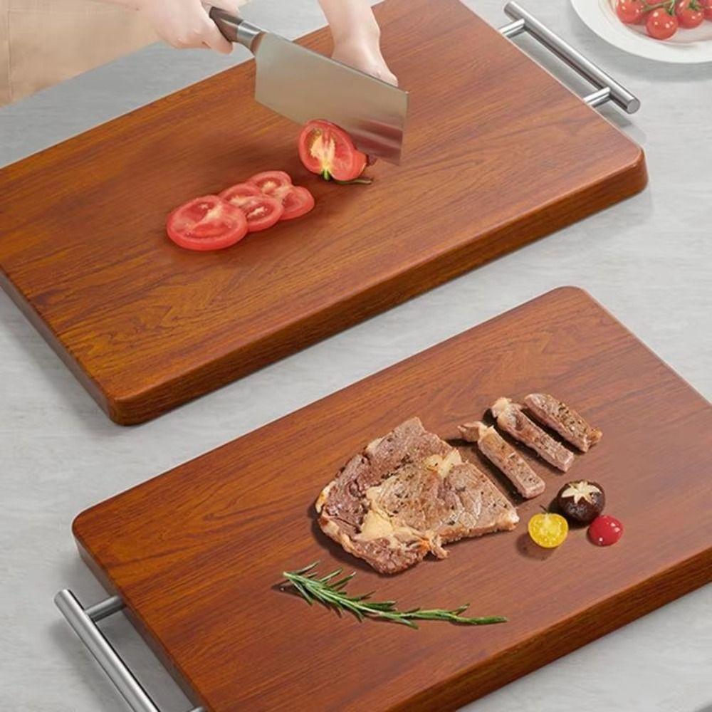 Stainless Steel Hangers Wood Cutting Board Antibacterial Board  Cooked Food Preparation