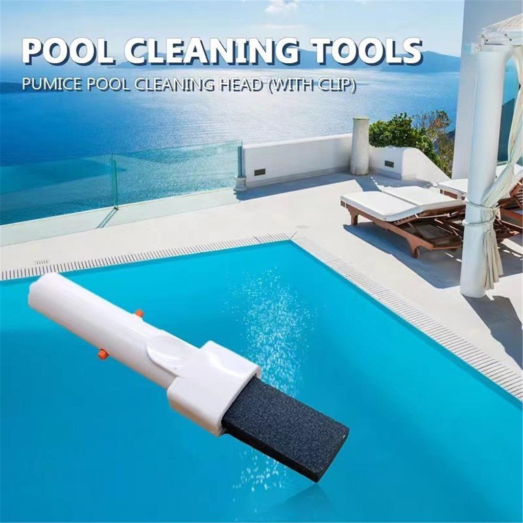 Pool Tile Cleaning Pumice Stone and Brush Set Scrubbing Stones Practical Scrubbing Block Suitable for Pool Maintenance