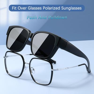 Polarize Fit Over Gözlük Güneş Gözlüğü Erkekler ve Kadınlar Gece Sürüş Gözlük Aşınma Over Reçeteli Gözlük Balıkçılık Glasse