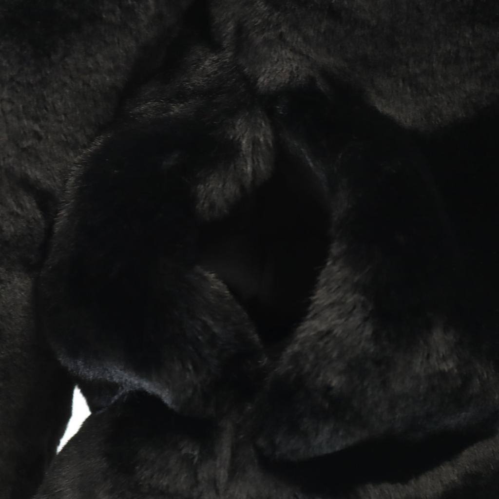 Gap Fake Fur Coat XXS Black Women Used