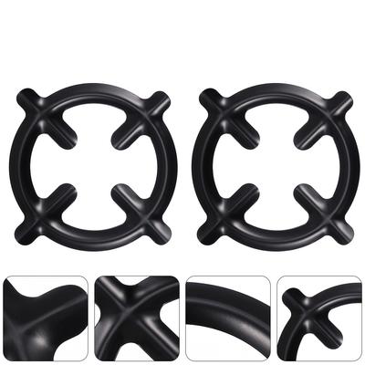 2 Piezas Reductor de Estufa de Gas Soporte de Soporte para Hornilla Estante Soporte para Ollas Rejillas Moka Hierro Negro Cocina