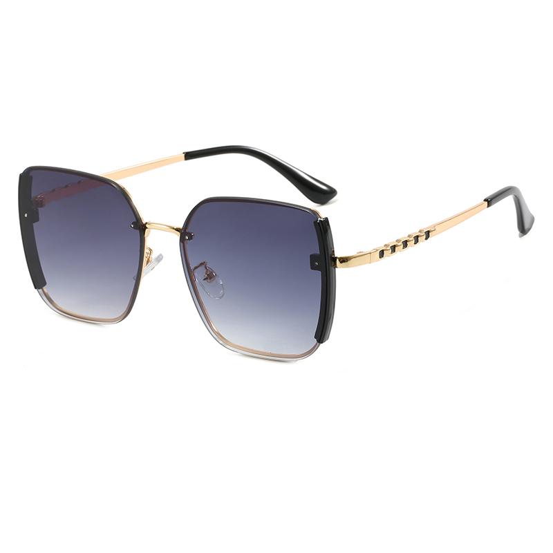 Custom Logo Retro Square Sunglasses for Women New Arrival UV 400 Anti-Radiation Classic Metal Fashion Sun Glasses Square Sunglasses&PC&Metal