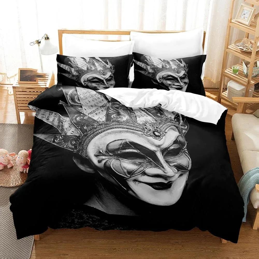 

3D Boris Brejcha Printed Bed Set Duvet Cover Pillowcase Bedding Set Linen Sheet Quilt Cover Full Queen King Size Home Textile 70x133cm 2pcs