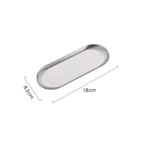 Multicolor Stainless Steel Nail Art Desktop Tool Storage Tray Jewelry Decorations Metal Tray Nail Art Tools Display Stand Nail