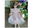 Girls' Princess Dress Summer 2026 New Fashionable Girls' Rainbow Mesh Dress Children's Birthday Dress Dress