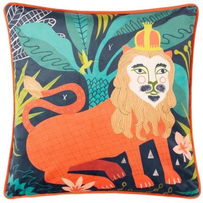 Kate Merritt Lion Cushion Cover