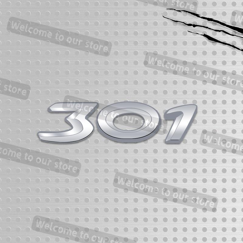 3D Metal Car Styling For 107 206 207 208 301 307 308 Emblem Decals Rear Trunk Body Badge Accessories