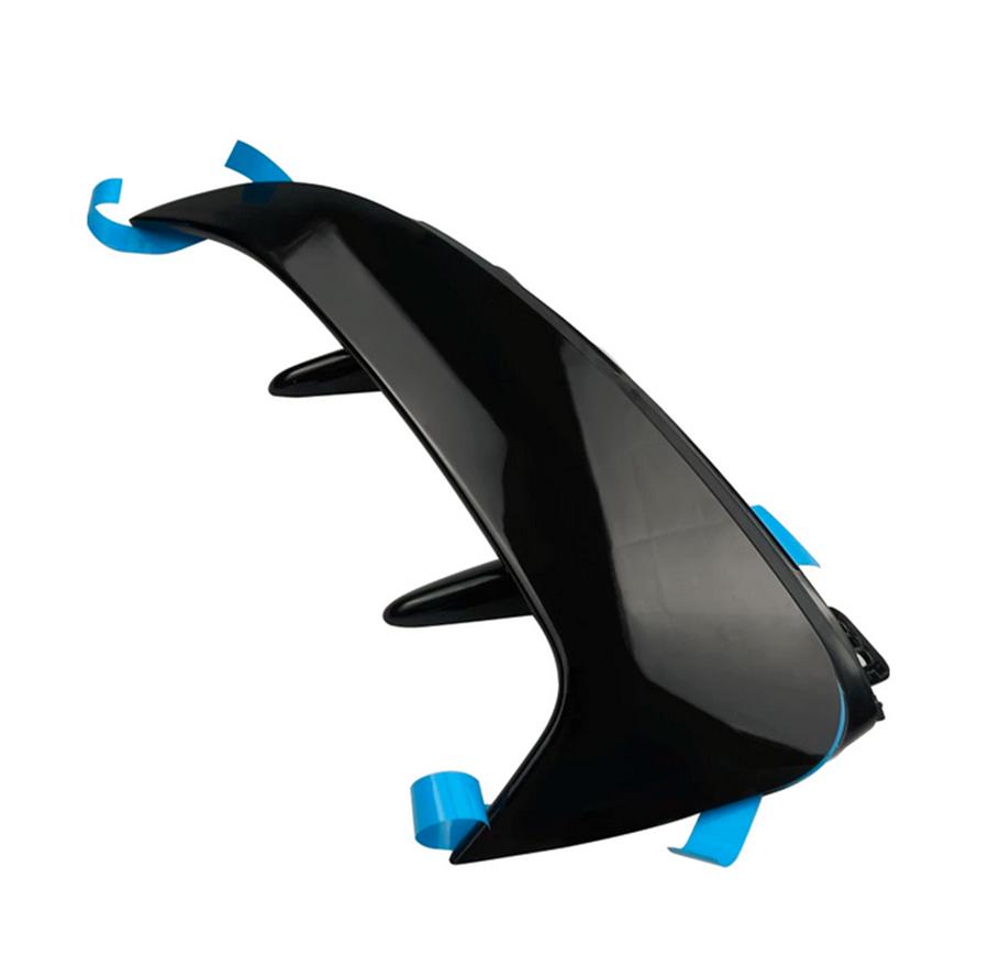 Black Rear Bumper Side Canards For 19-22 Benz W177 A160 - A250 A35 AMG Hatchback