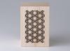 Transparent Platinum Tumbler with Chrysanthemum Wooden Made in Japan J-kitchens Ultra-Thin, Design, 370ml, Box,