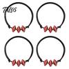 Durable Braided Rope Accessory 4 Pcs Sports Balls Bracelets, Adjustable String Bracelet, Unisex Athletic Wristband Handmade Woven Cord Team