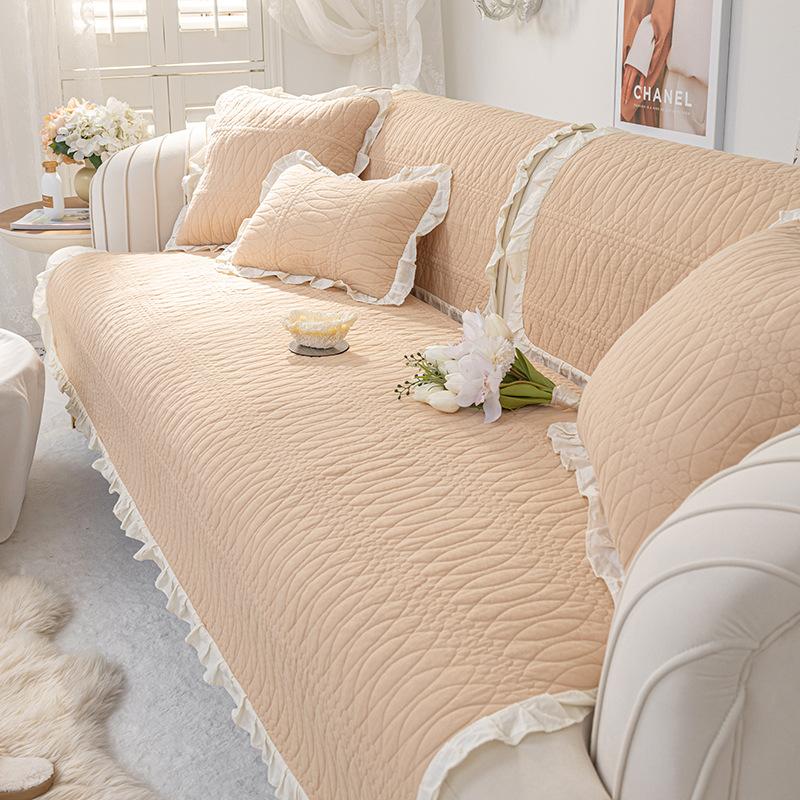 

Подушка для дивана Four Seasons Universal New Solid Color Beige нескользящая ткань простая современная гостиная задняя часть полотенце чехол ткань 70x70cm 1pcs