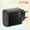 40W Dual PD Type-C Fast Charger for Mobile Phones - Travel-Friendly Charger Head