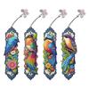 4Pcs Special Shape Butterfly Flower Diamond Bookmark Art Projects DIY Bookmarks Diamond Painting Kits for Kids Adults Beginners