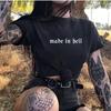 Fabricat în Estetică Grunge Y2k E-Girl 90s 2000s Retro Mall Emo 5xl 6xl Oversized Larg Punk Edgy Vintage Goth Harajuku Streetwear