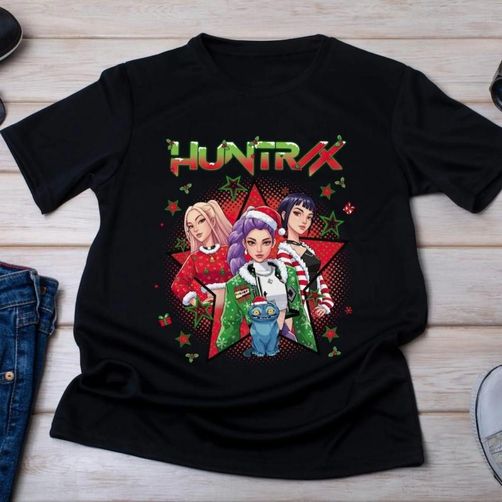 

Christmas Devil Hunter T-shirt Christmas Gift Merry Christmas T-shirt Holiday Top 5XL