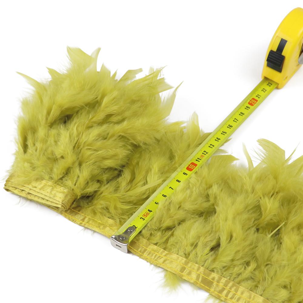 Fluffy Turkey Feathers Trim Fringe Ribbon 1Meters Marabou Feather On Tape Fringes Sewing Trimmings for DIY Clothes Dress Decor