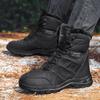 Men's Winter Snow Boots: Plus Velvet Lined, Warm, Cozy Cotton, Cross-Border, Large Size, Hiking & Combat Boots, Desert Style.
